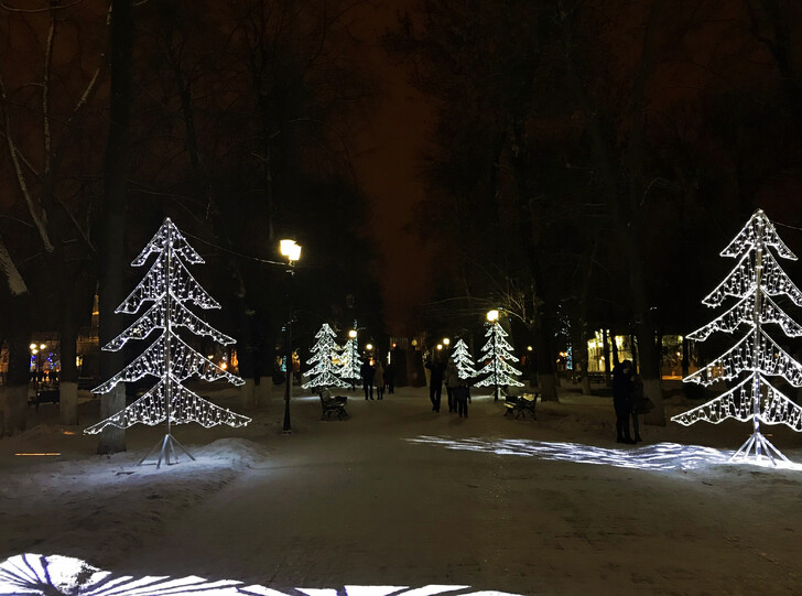 Новогодняя иллюминация в Ярославле