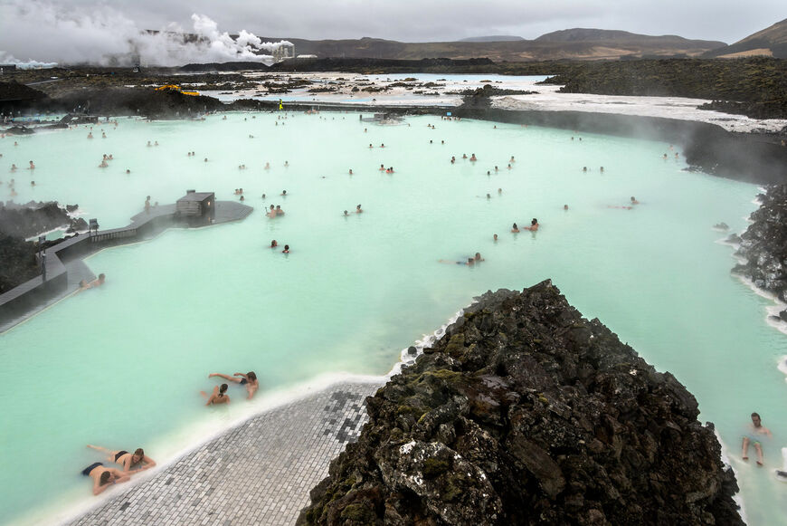 Термальный источник Голубая лагуна в Исландии