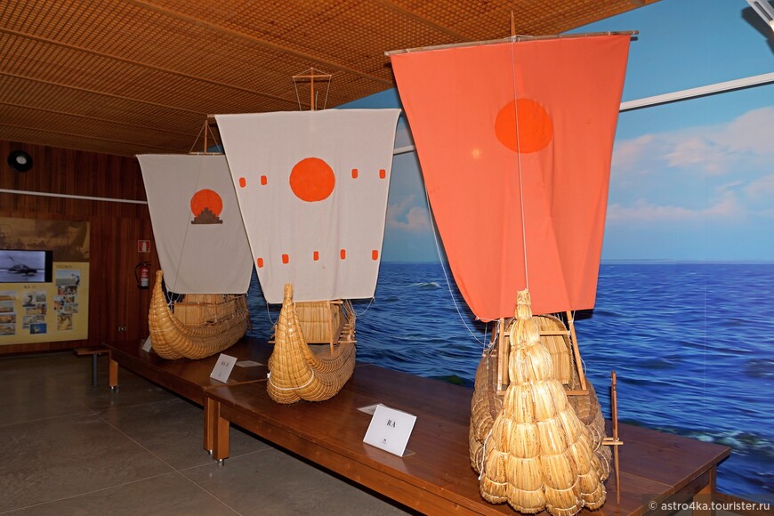 Ознакомились и с музеем с макетами лодок Тура Хейердала.