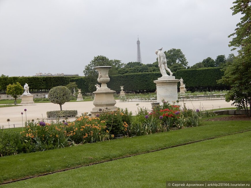 Сад Тюильри — парковая территория Лувра