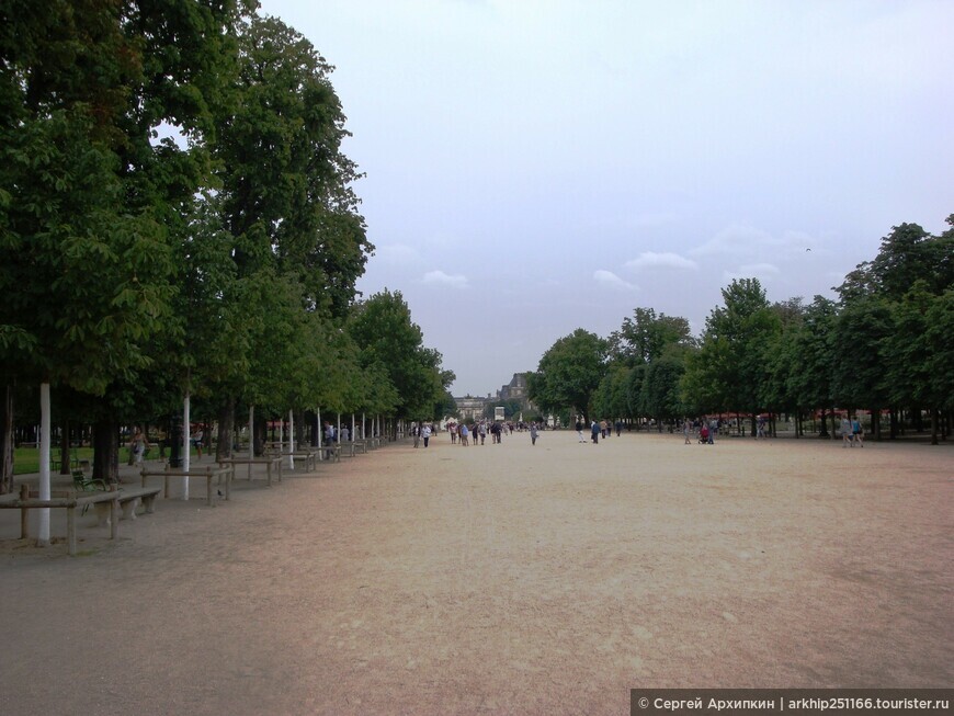 Сад Тюильри — парковая территория Лувра