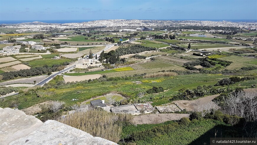 Виды со стен древней столицы Мальты - Мдины