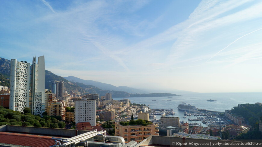 Вид на Монако со смотровой площадки у турбюро