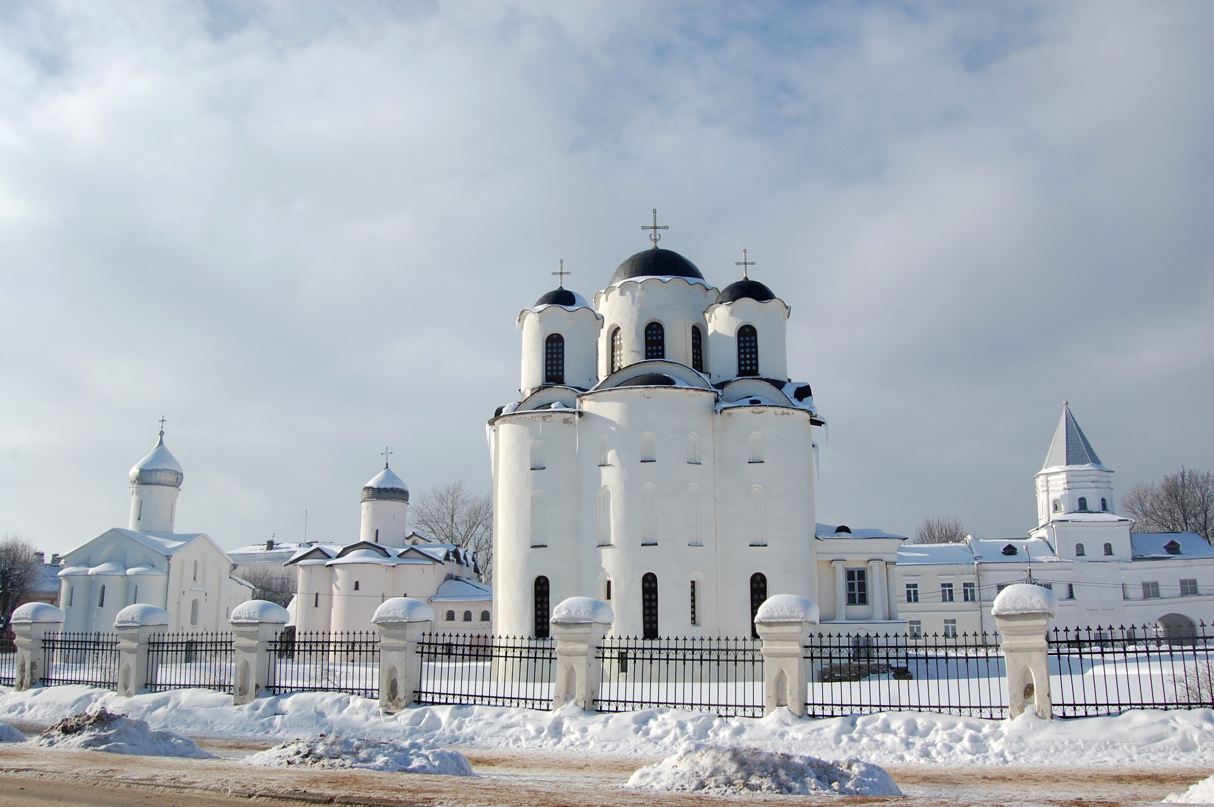 Великий Новгород собор снег