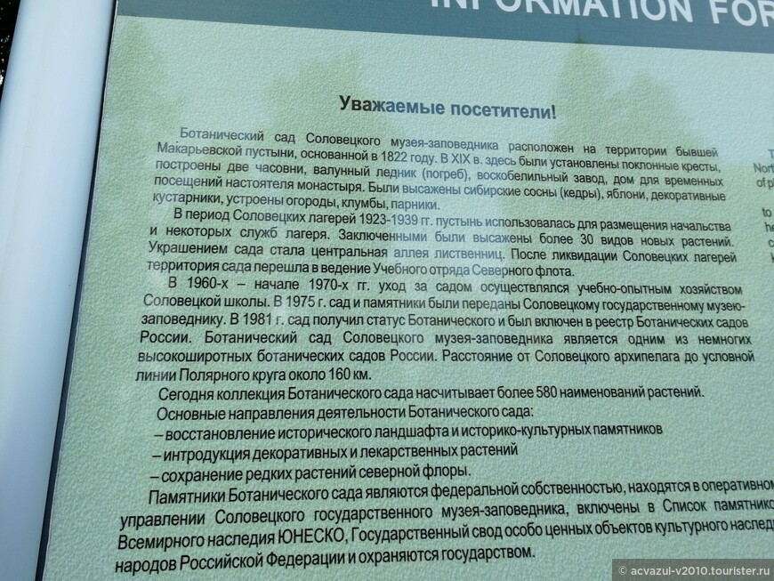 На велосипеде в ботанический сад и филипповские садки на Большом Соловецком острове