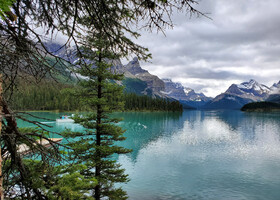 Maligne lake and Jasper