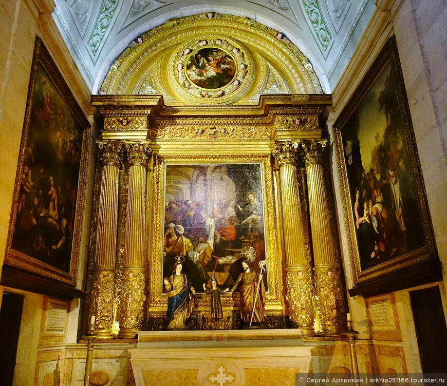 Самый богатый интерьер в Лиссабоне — в церкви Святого Роха