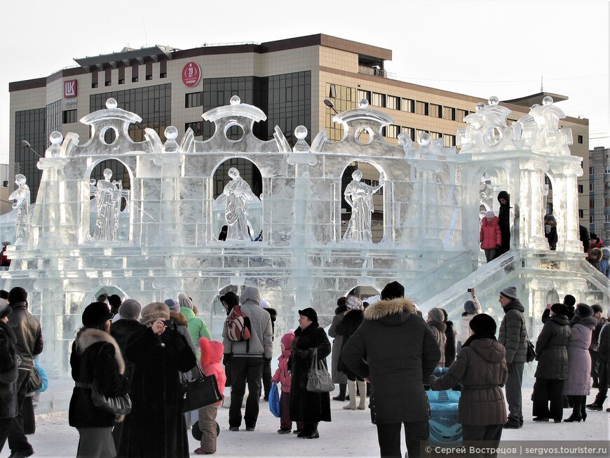 Ледяной городок на эспланаде, январь 2012