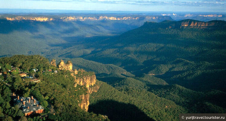 Скалы Три сестры в Голубых горах Австралии