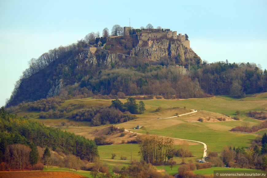 Самые высокие руины в Германии, крепость Хохентвиль.