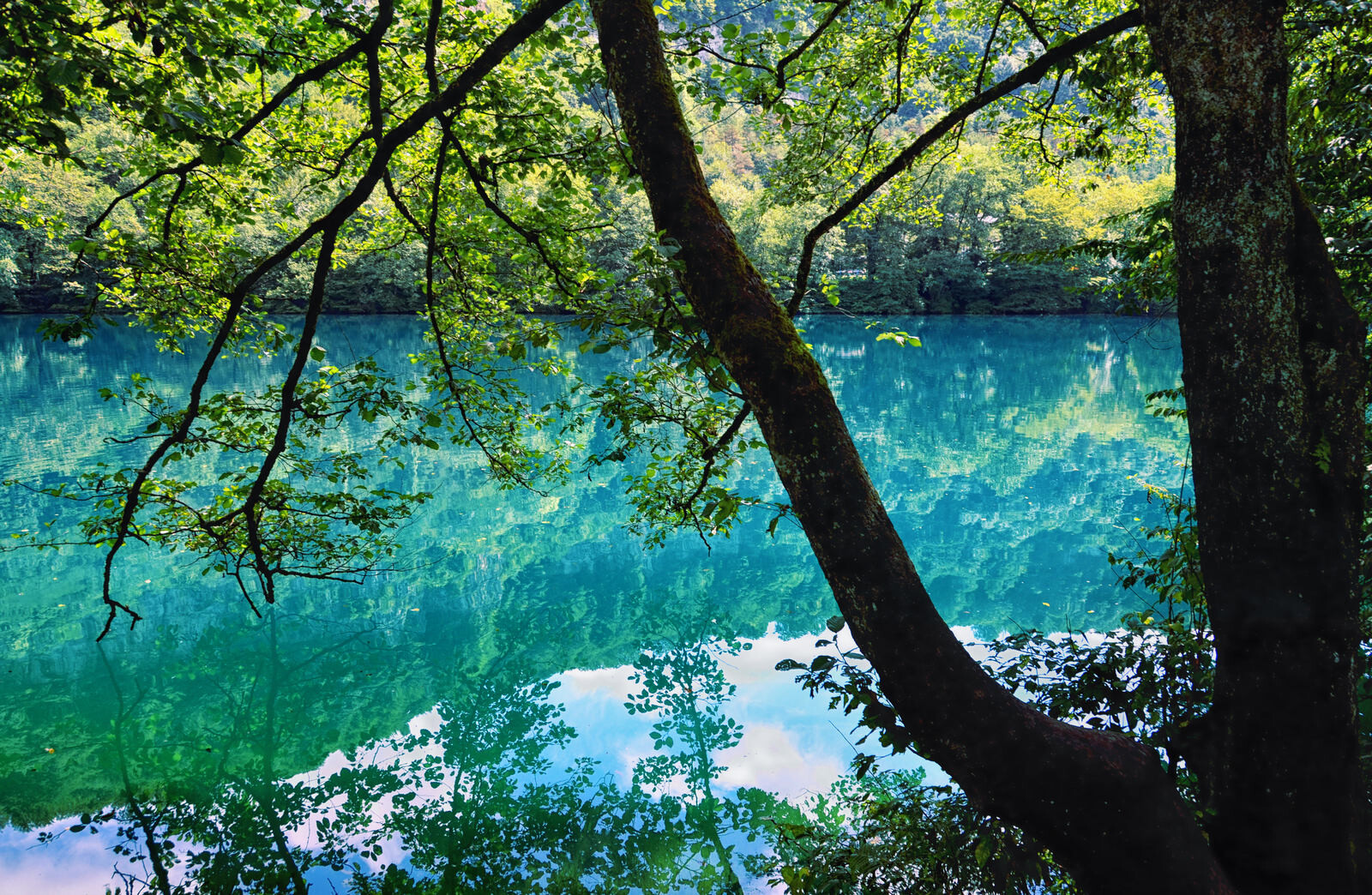 Голубое озеро Абхазии