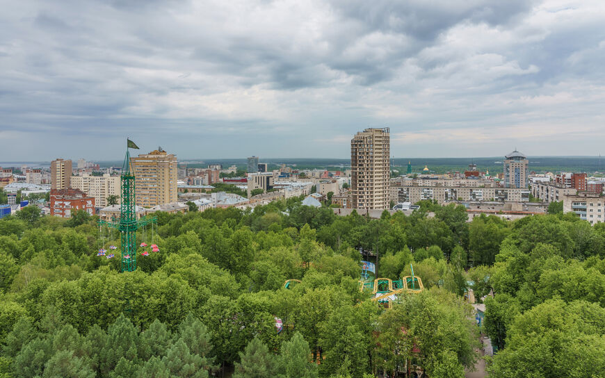 Парк Горького в Перми, где расположена Ротонда