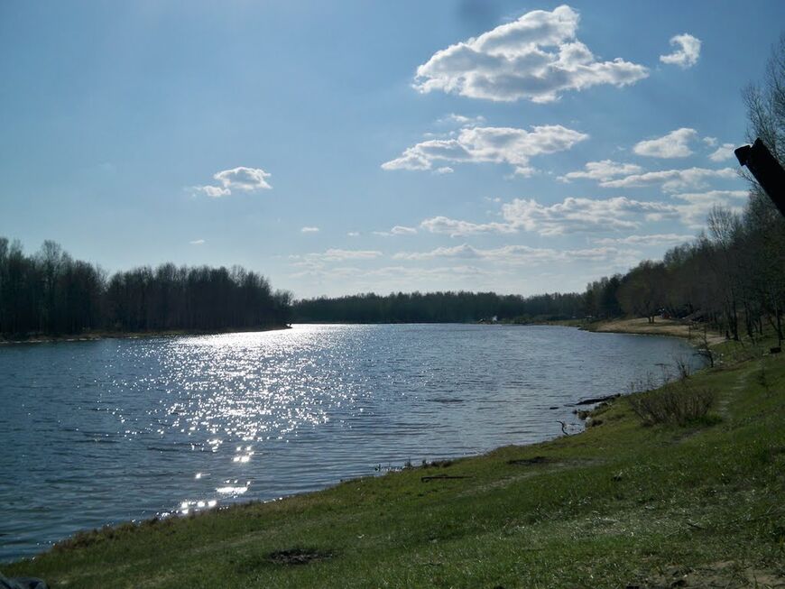 Пляж на озере Нижнее Кривое