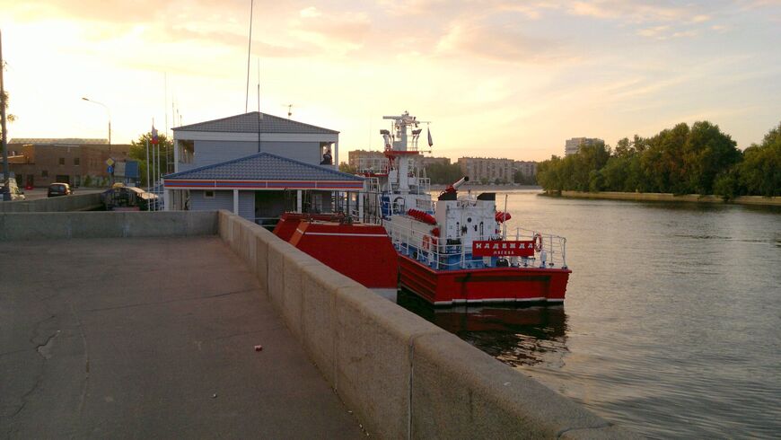 Пожарный речной причал