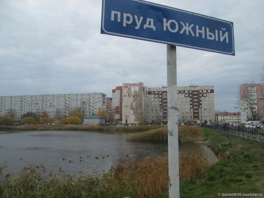 Красивый пруд с памятником Федюнинскому на берегу