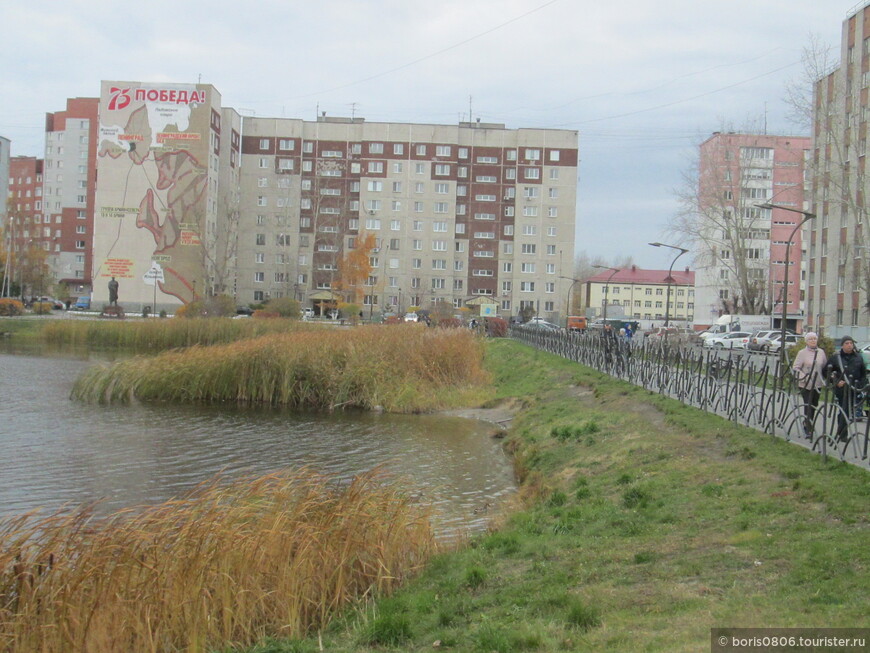 Красивый пруд с памятником Федюнинскому на берегу