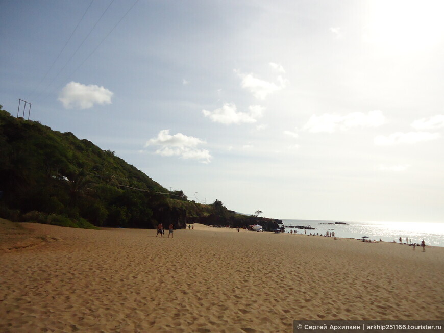 Пляж Ваймеа-бич на острове Оаху рядом с Гонолулу