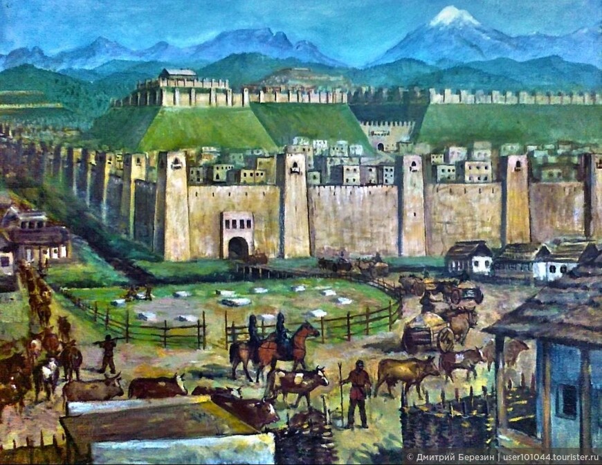 Древний Магас на картине ингушского художника