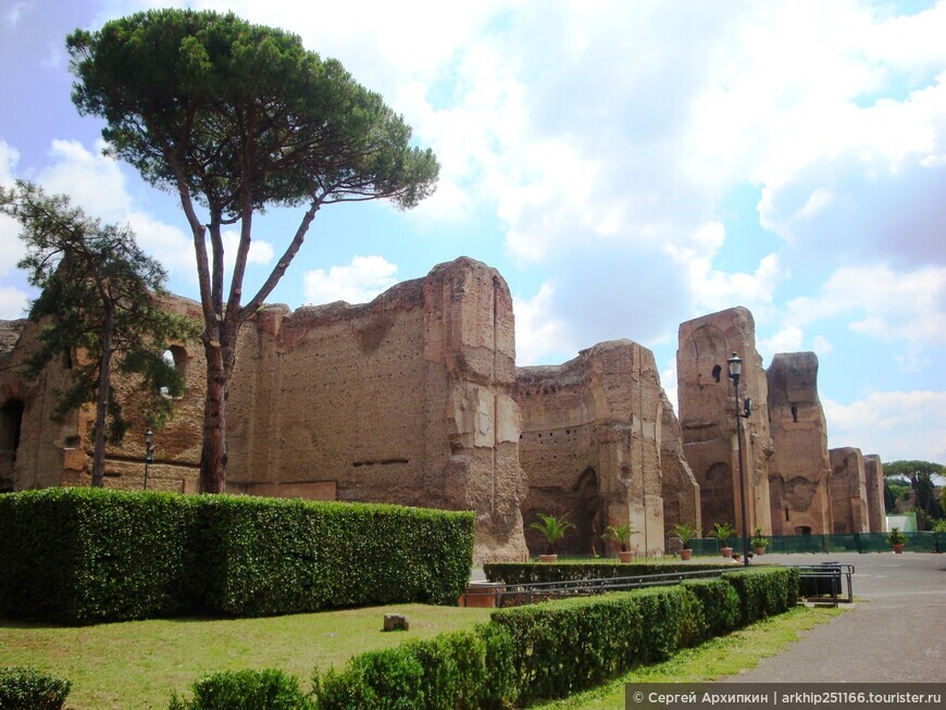 Термы императора Каракаллы — самые большие термы античного мира в Риме