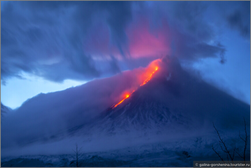 Притяжение Ключевского вулкана. Часть 2. Извержение  