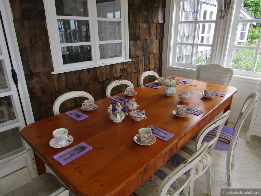 Лавандовый чайный домик в Чили