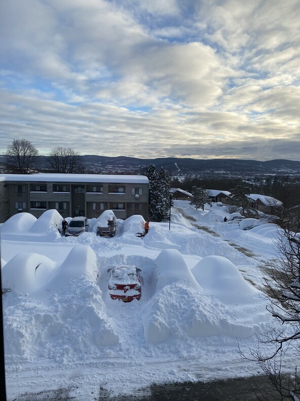 Снежный шторм Гейл: за ночь город засыпало рекордным слоем снега