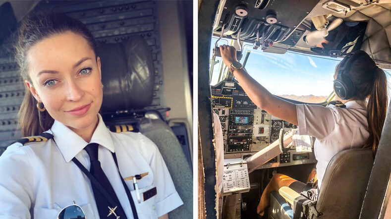 Красавицы мать и дочь впервые вместе пилотировали коммерческий самолет