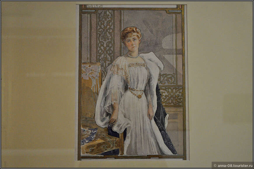Портрет королевы Марии работы Костина Петреску (1872-1954)