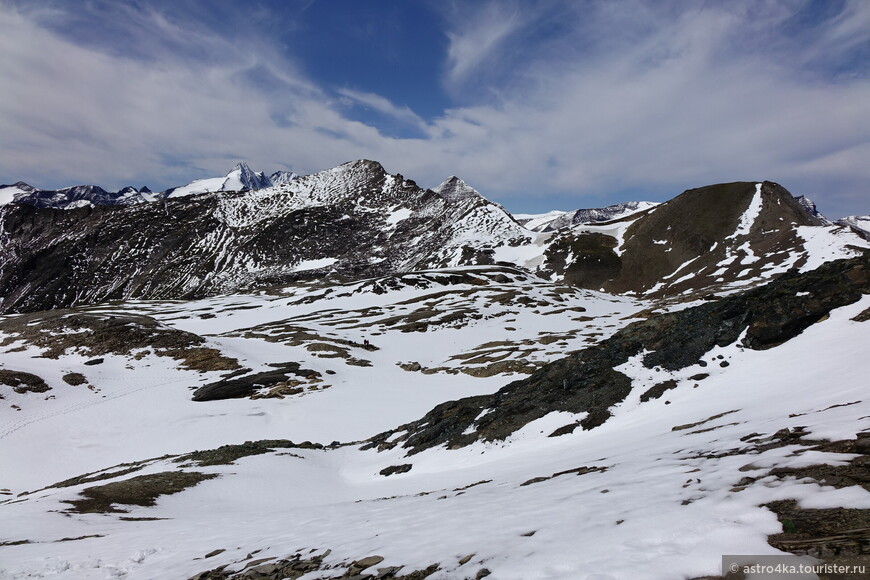Альпийская панорамная дорога Гросглокнер с высоты птичьего полёта. Трекинг на трёх тысячник