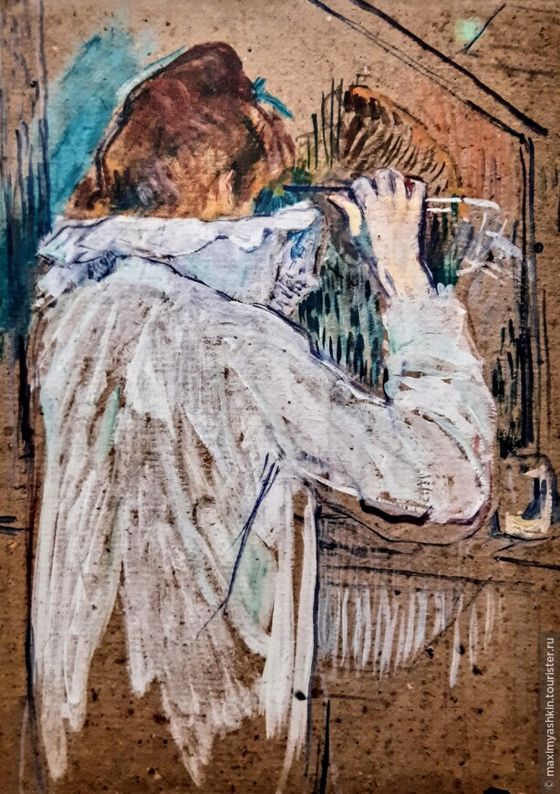 Анри де Тулуз-Лотрек Женщина, завивающая волосы, 1891 г.