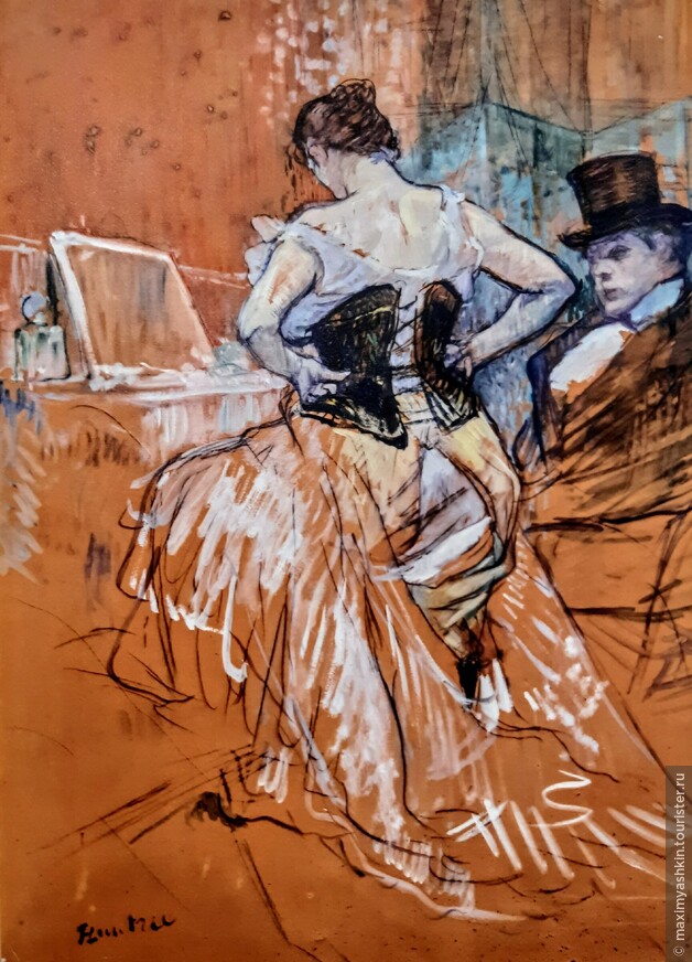Анри де Тулуз-Лотрек Женщина в корсете, 1896 г.
