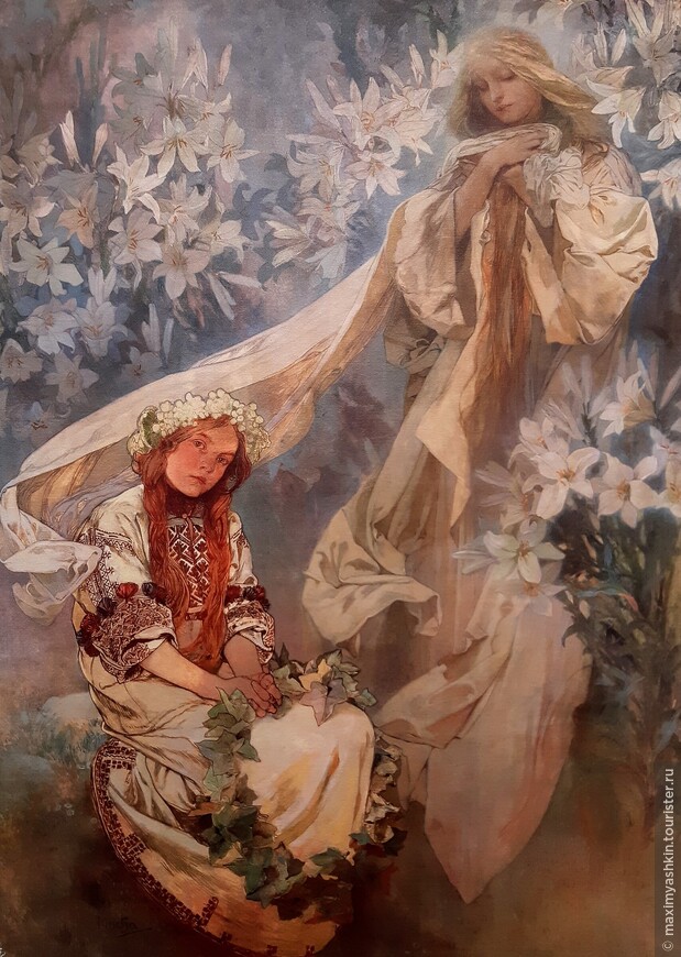 Альфонс Муха Мадонна лилий, 1905 г.