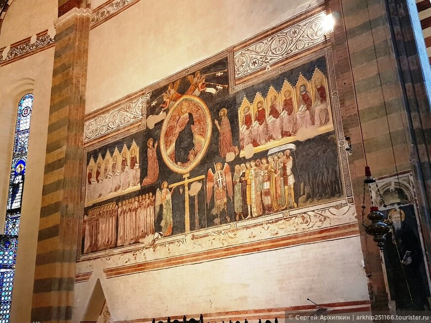 Средневековый собор Святой Анастасии в Вероне — шедевр итальянской готики 13 века