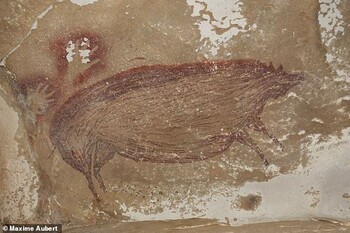 Древнейшая в мире пещерная живопись обнаружена в Индонезии
