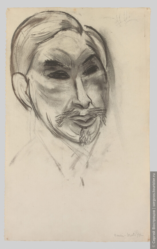 Портрет С.И. Щукина. Уголь, бумага. 1912. Фото из интернета.
Коллекция Пьера Матисса, Нью-Йорк
