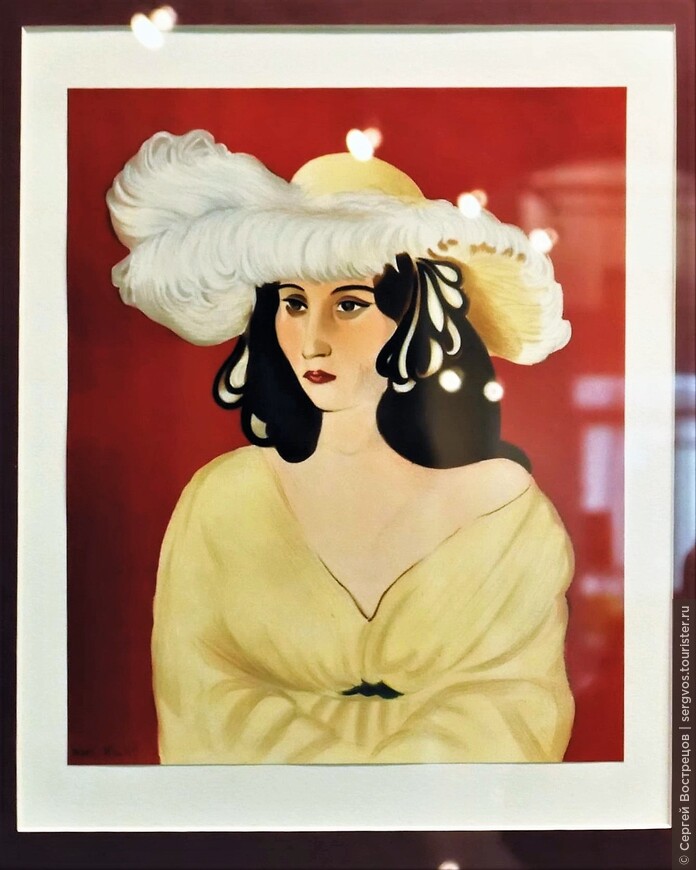 «Белые перья», 1919. Литография 1954 г., Париж, Франция.
Подлинник: 79×64. Художественный институт, Миннеаполис
