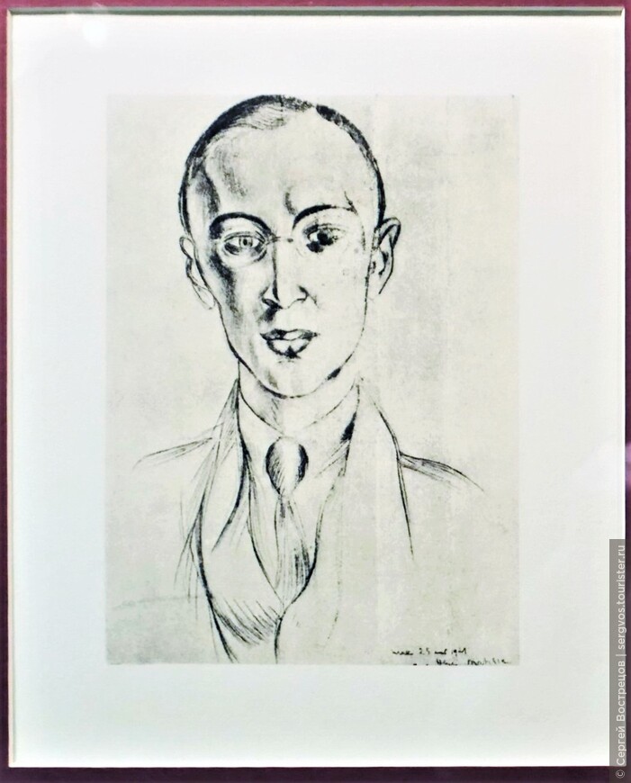 «Сергей Прокофьев», 1921. Литография 1954 г., Париж, Франция.