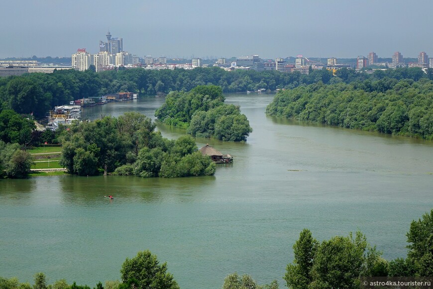 Место слияния рек Савы и Дуная.