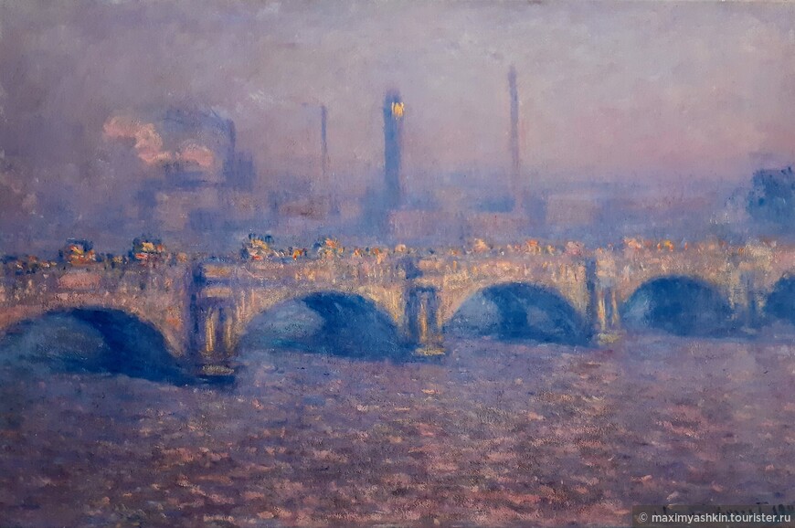 Мост Ватерлоо, эффект солнечного света, 1903 г.
