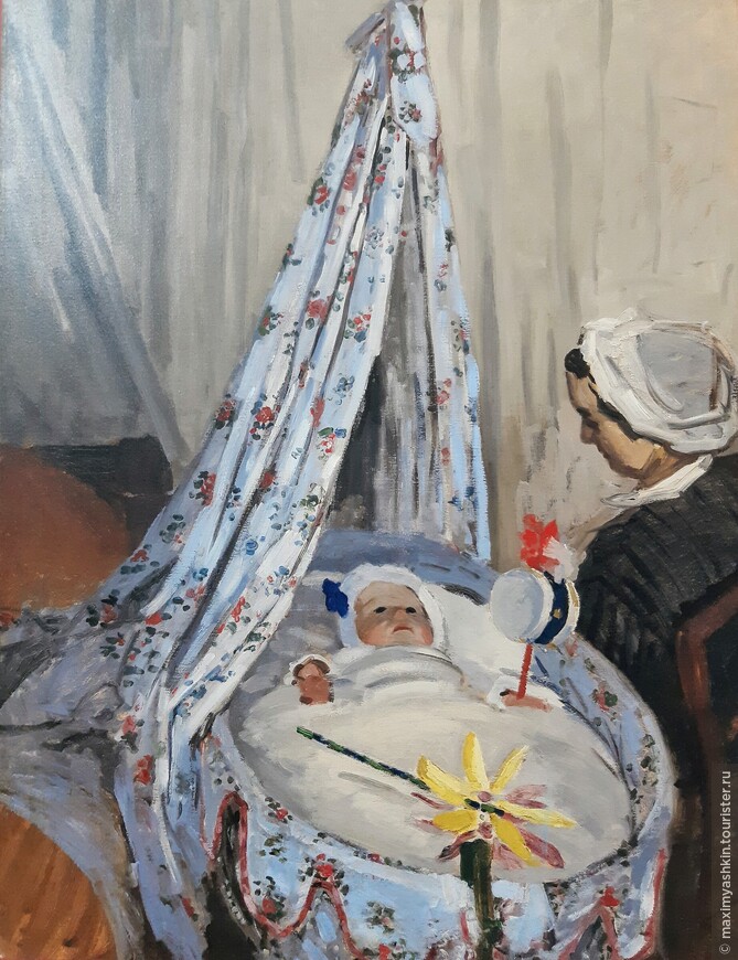 Жан Моне в колыбели, 1867 г.