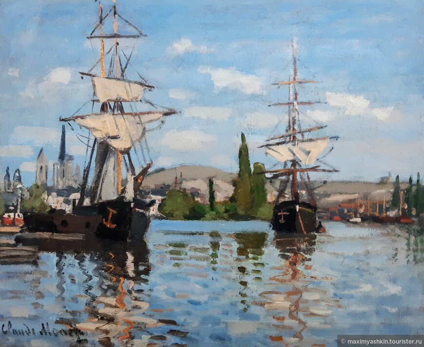 Корабли, идущие по Сене в Руане, 1873 г.