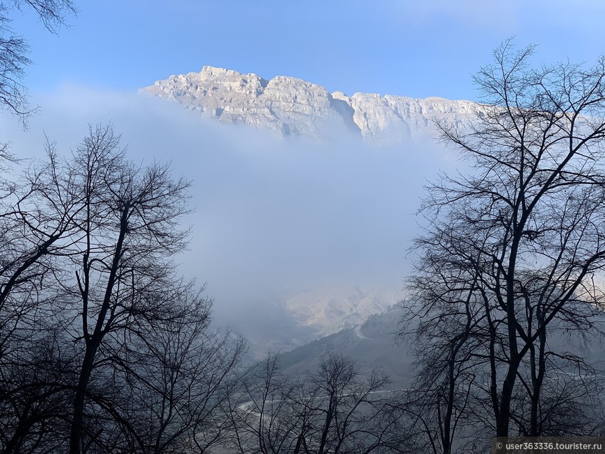 Туман окутывает горы