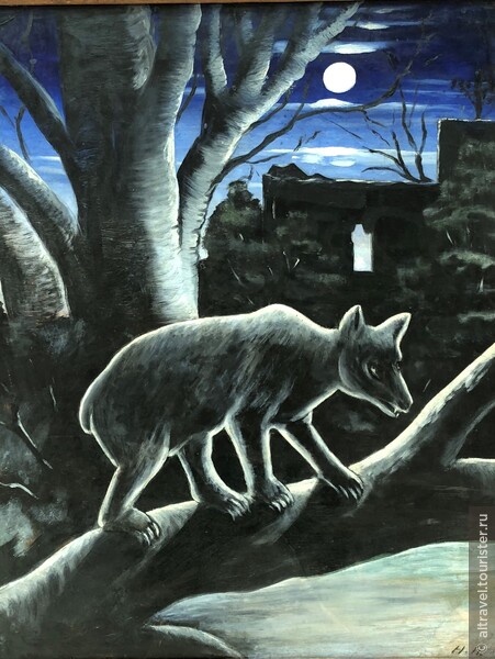 Фото 31-1. Картина Пиросмани: Медведь в лунную ночь