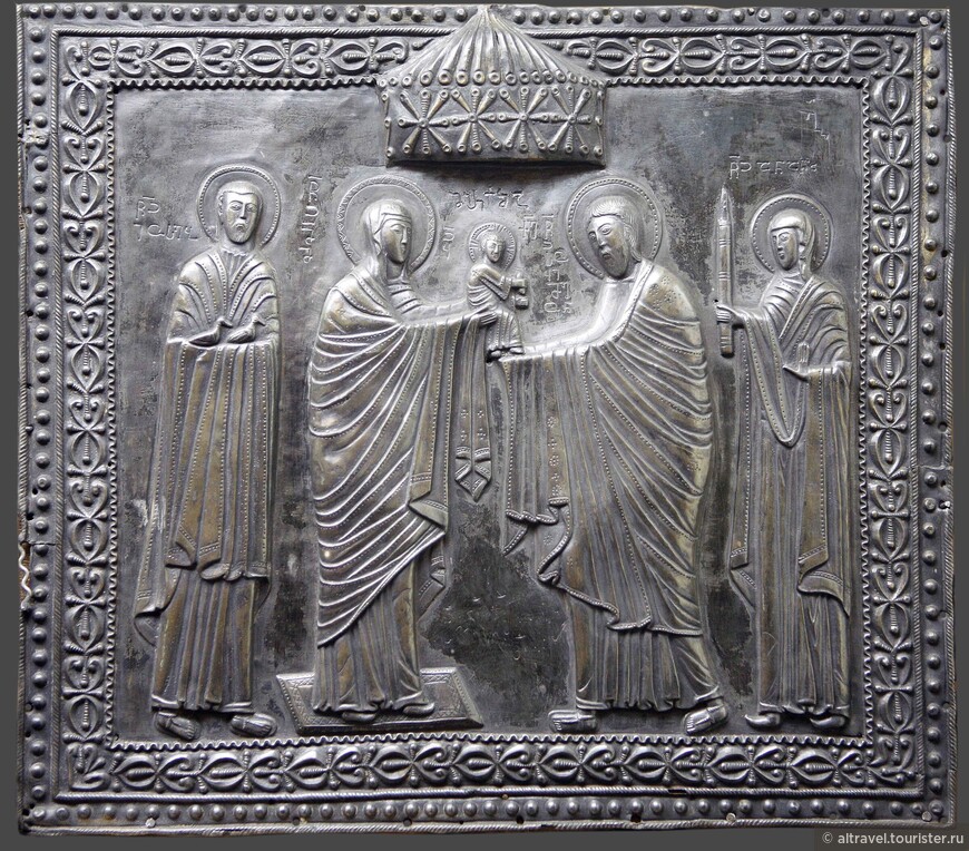 Фото 47. Сретение Господне, XII в. Чеканка по серебру. Источник: www.ruicon.ru