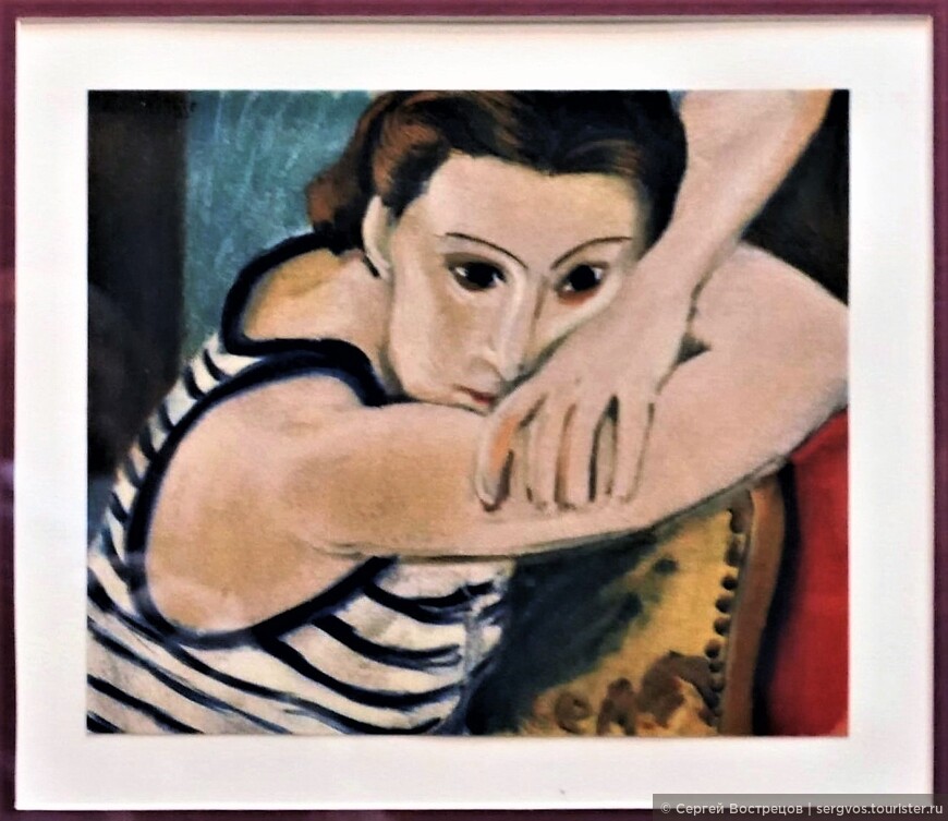 «Синие глаза» (Портрет Л.Н. Делекторской), 1935. Литография 1954 г., Париж.
Оригинал: масло, холст, 46×38. Художественный музей, Балтимор.
