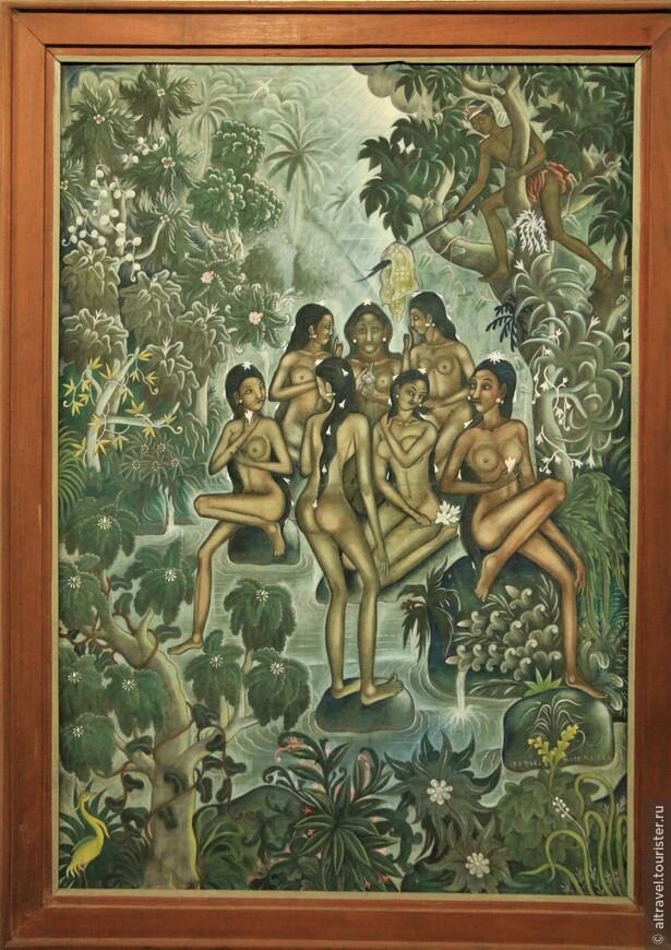 Фото 47. Rajapala и семь купающихся нимф - балийская легенда. Молодой охотник по имени Rajapala видит семь купающихся нимф и крадёт одежду у одной из них по имени Ken Sulasih, вынуждая её остаться на земле и выйти за него замуж.