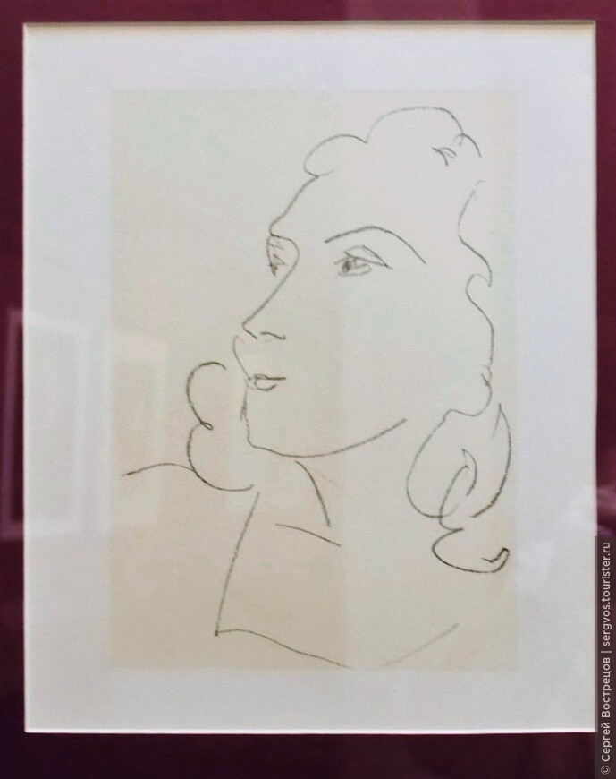 «Мадам Эльза Триоле», 1946. Литография 1954 г., Париж, Франция.