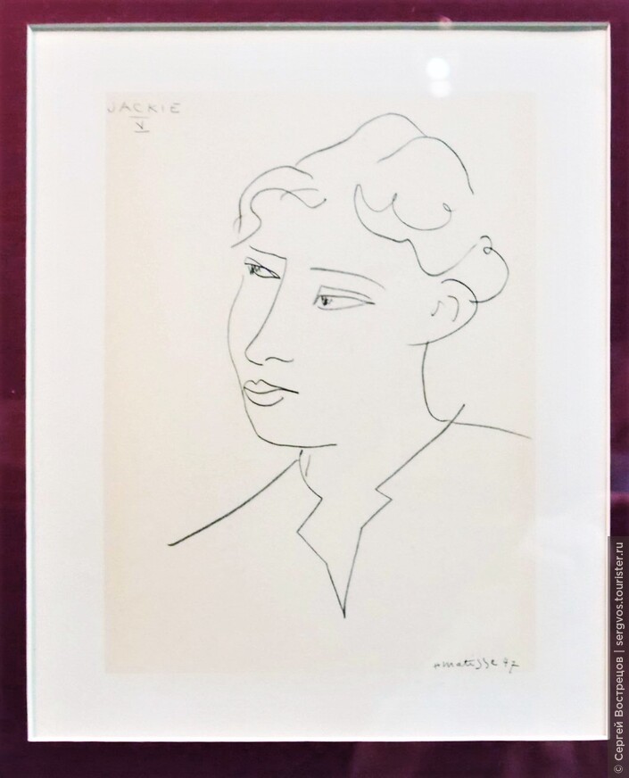 «Мадмуазель Жаклин Матисс», 1947. Литография 1954 г., Париж.