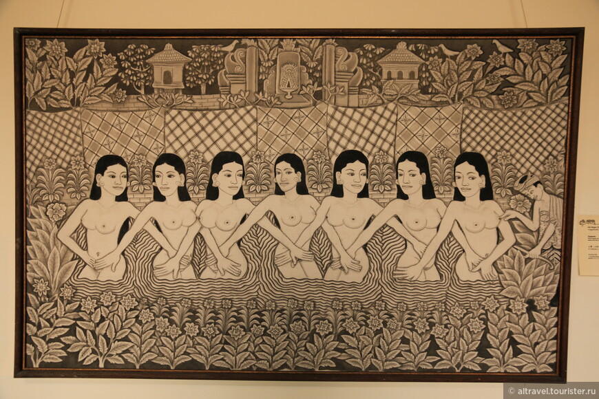 Фото 8. Rajapala и семь купающихся нимф: балийская легенда и частый сюжет картин.