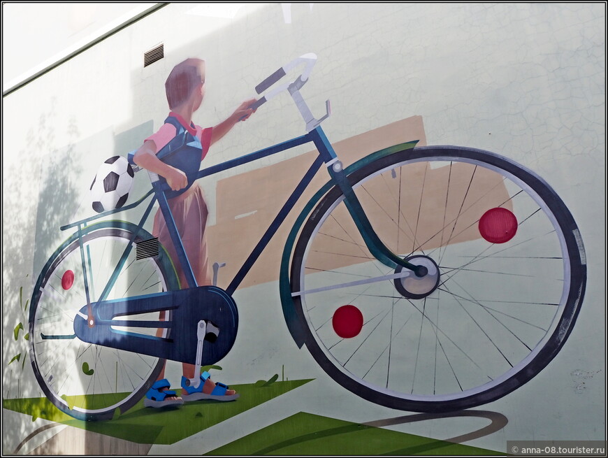 Граффити «Велосипед» Александра Дёмкина